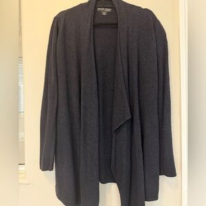 Barefoot Dreams Black Open-Front Cozy Cardigan
